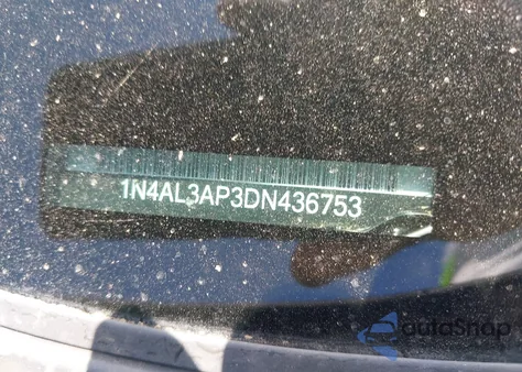 2013 Nissan Altima 2.5 Sl from USA, damaged, VIN 1N4AL3AP3DN436753